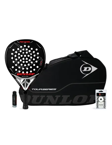 Pack Dunlop Nemesis LTD + sac de padel Tour Series noir |DUNLOP |Packs de padel