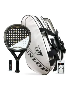 Pack Dunlop Titan Pro White + sac de padel Tour Carbon White |DUNLOP |Packs de padel