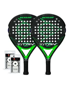 Dunlop Duo Titan Green Confezione da 2 |DUNLOP |Pacchetti da paddle