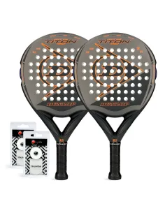 Pack Dúo Dunlop Titan Pro Orange |DUNLOP |Packs pádel