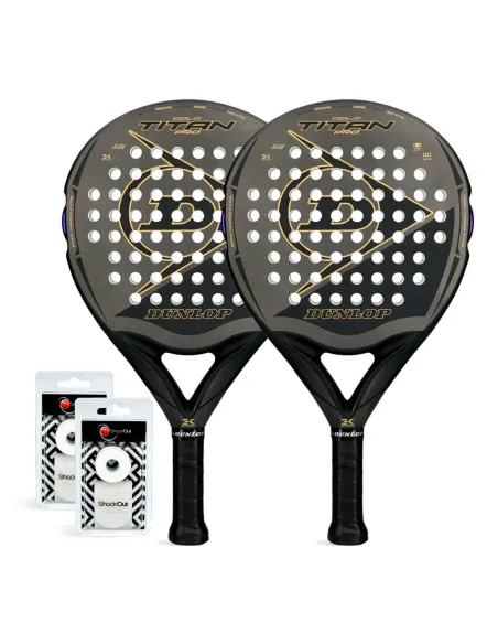 Pack Duo Dunlop Titan Pro Gold |DUNLOP |Packs de padel Pack Duo Dunlop Titan Pro Gold |DUNLOP |Packs de padel
