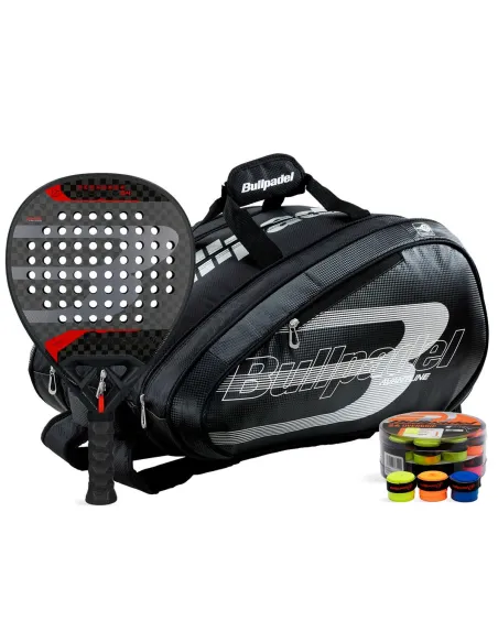 Pack Bullpadel Vertex 04 Hybrid, Sac (De) Padel Bullpadel Avant Et Cubo 24 Overgrips |BULLPADEL |Packs de padel