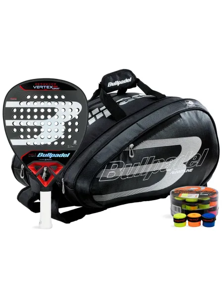 Pack Bullpadel Vertex 04 Comfort, Borsone Bullpadel Avant S E Cubo 24 Overgrips |BULLPADEL |Pacchetti da paddle