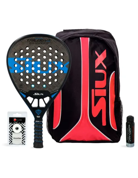 Pack d'attaque Siux Trilogy 3 et sac à dos Siux Fusion Red |SIUX |Packs de padel