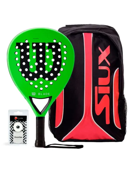 Pack Wilson Blade Team V2 Green And Bag Siux Fusion |WILSON |Padel packs