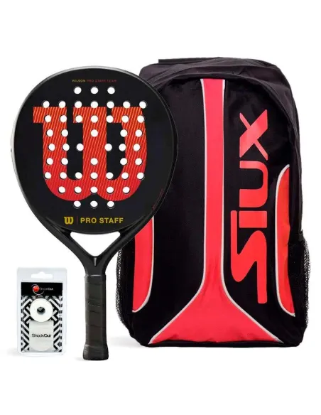 Pack Wilson Pro Staff V2 Team Alt Bkrd E Zaino Siux Fusion |WILSON |Pacchetti da paddle
