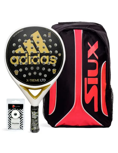 Pack Adidas X-Treme White/Gold And Bag Siux Fusion |ADIDAS |Padel packs