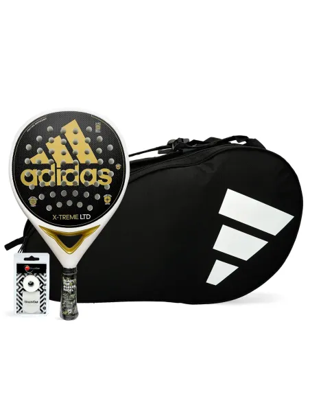 Pack Adidas X-Treme White/Gold Y Paletero Adidas Control |ADIDAS |Packs pádel