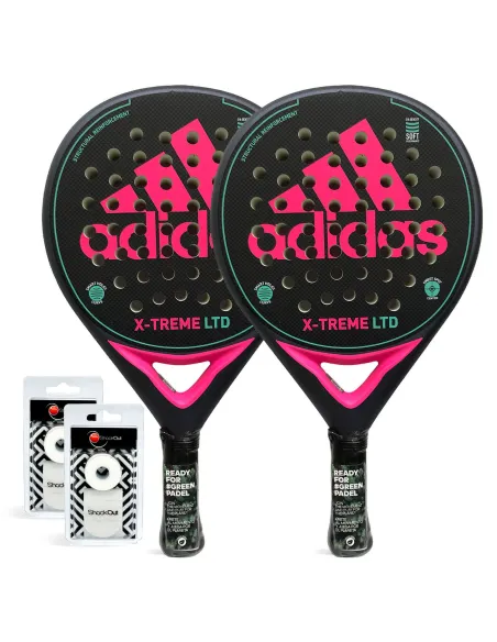 Pack Duo Adidas X-Treme Black/Pink |ADIDAS |Packs de padel