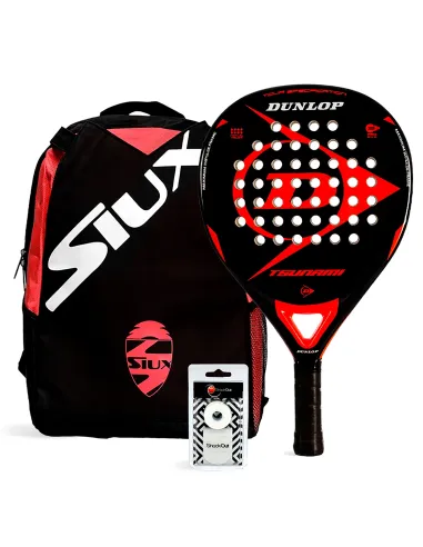 Pack Dunlop Tsunami Red Sac Siux Mini |DUNLOP |Packs de padel