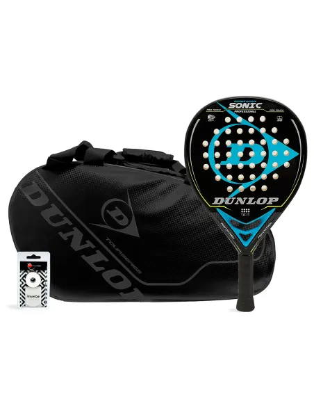 Pack Dunlop Sonic Intro Carbon Black |DUNLOP |Padel packs