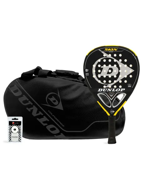 Pack Dunlop Skin Attack Intro Carbon Black |DUNLOP |Padel packs