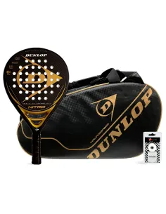 Pack Dunlop Nitro Gold Intro Carbon Gold |DUNLOP |Padel packs