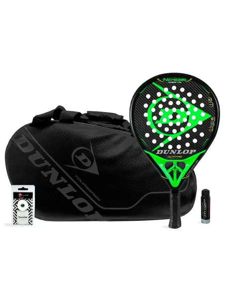 Pack Dunlop Nemesis Carbon Ctrl Intro Carbon Black |DUNLOP |Pacchetti da padel