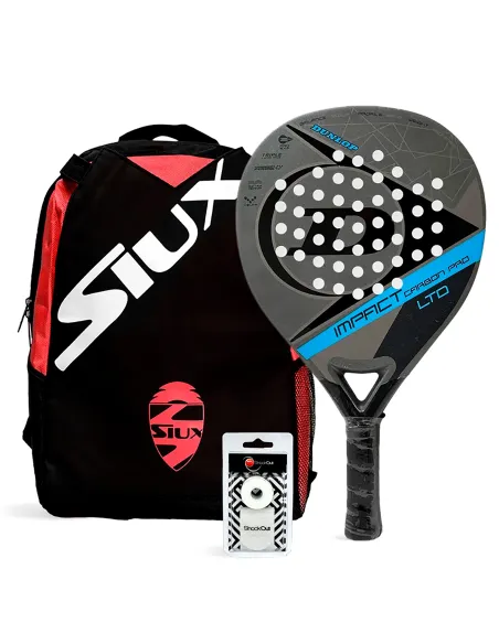 Pack Dunlop Impact Carbon Blue Siux Mini |DUNLOP |Packs pádel