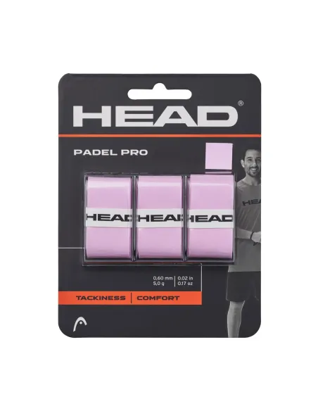 Overgrip Head Padel Pro 3 Pcs 285111 Pk |HEAD |Padel accessories Overgrip Head Padel Pro 3 Pcs 285111 Pk |HEAD |Padel accessories