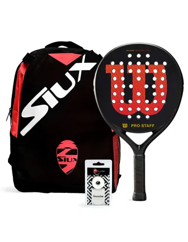 Pack Wilson Pro Staff Black Zaino Siux Mini | |Pacchetti da padel