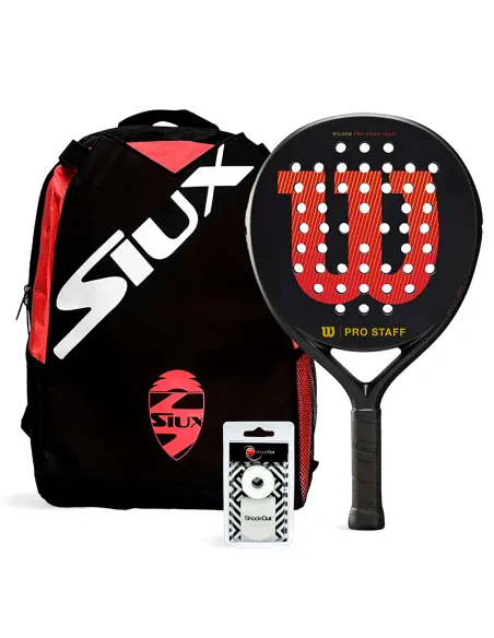 Pack Wilson Pro Staff Black Sac Siux Mini | |Packs de padel
