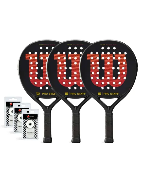 Wilson Pro Staff V2 Team ALT Pack Trio Noir |WILSON |Packs de padel