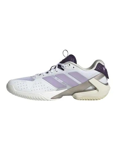 Adidas Adizero Ubersonic 5 Blanc/Violet Femme JQ6351 |Adidas BM SportTech |Chaussures de padel