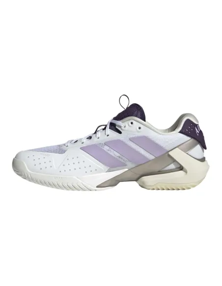 Adidas Adizero Ubersonic 5 Bianco/Viola Donna JQ6351 |Adidas BM SportTech |Scarpe da padel