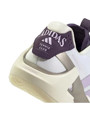 Adidas Adizero Ubersonic 5 Blanc/Violet Femme JQ6351 |Adidas BM SportTech |Chaussures de padel