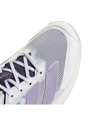 Adidas Adizero Ubersonic 5 Blanc/Violet Femme JQ6351 |Adidas BM SportTech |Chaussures de padel