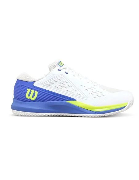 Wilson Rush Pro Ace Bianco/Blu/Giallo |WILSON |Scarpe da padel Wilson Rush Pro Ace Bianco/Blu/Giallo |WILSON |Scarpe da padel