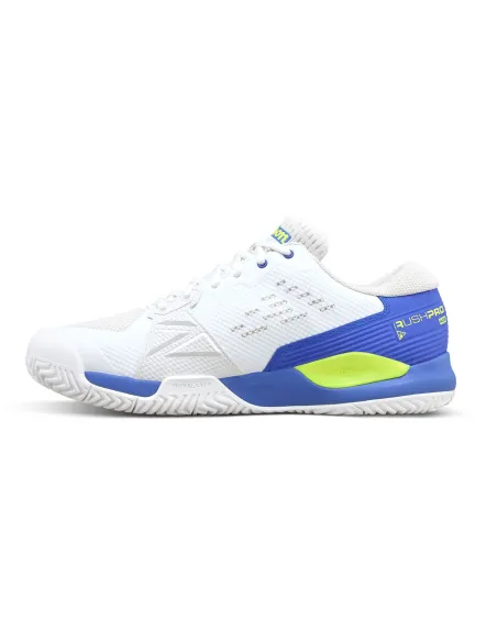 Wilson Rush Pro Ace Bianco/Blu/Giallo |WILSON |Scarpe da padel Wilson Rush Pro Ace Bianco/Blu/Giallo |WILSON |Scarpe da padel