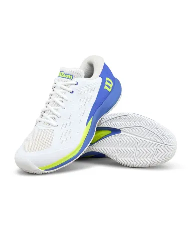 Wilson Rush Pro Ace Bianco/Blu/Giallo |WILSON |Scarpe da padel