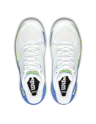 Wilson Rush Pro Ace Branco/Azul/Amarelo |WILSON |Sapatilhas de padel