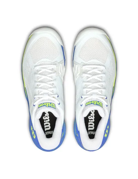 Wilson Rush Pro Ace Blanc/Bleu/Jaune |WILSON |Chaussures de padel