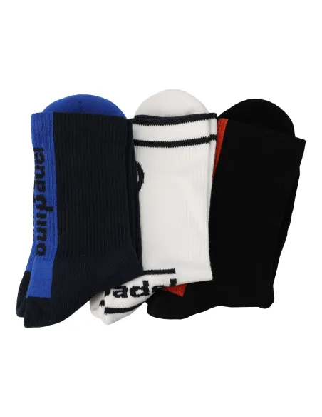 PACK 3 UNIDADES MEIAS BULLPADEL BP255 |BULLPADEL |Roupa de padel
