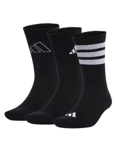 3-Pack Unisex Black Socks Adidas Logo |ADIDAS |Padel clothing
