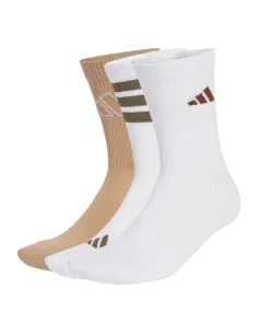 3-Pack Unisex White Socks Adidas Logo |ADIDAS |Padel clothing