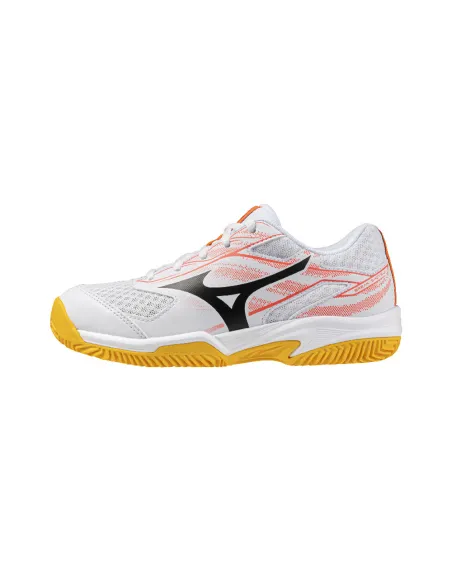 Mizuno Break Shot 5 Cc 61Gc2555 Junior Branco/Coral/Cítrico |MIZUNO |Sapatilhas de padel