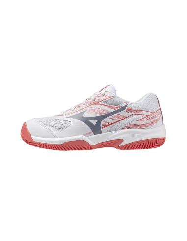 Mizuno Break Shot 5 Cc White Pink Junior 61Gc2555 |MIZUNO |Padel shoes