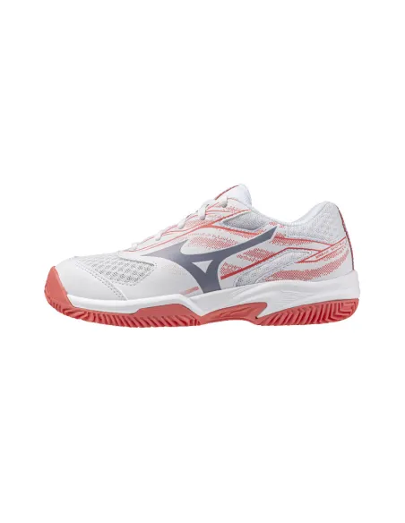 Mizuno Break Shot 5 Cc 61Gc2555 Junior Blanco/Coral |MIZUNO |Sapatilhas de padel