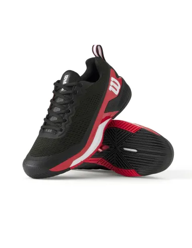 Wilson Rush Pro 4.5 All Court Nero/Rosso Wrs334330 |WILSON |Scarpe da padel WILSON
