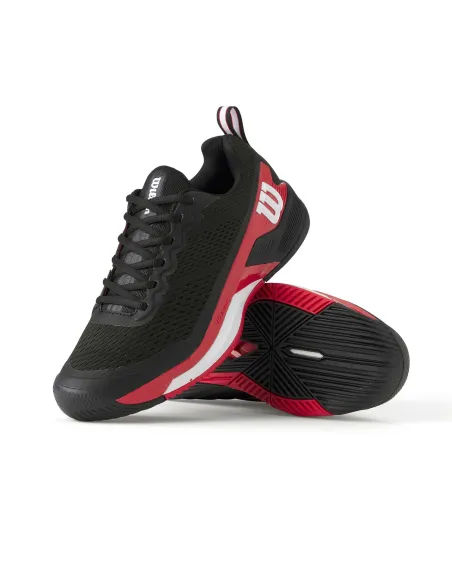 Wilson Rush Pro 4.5 All Court Nero/Rosso Wrs334330 |WILSON |Scarpe da padel WILSON