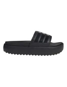 Tongs à plateforme Adidas Adilette noires unisexes HQ6179 |Adidas BM SportTech |Chaussures de padel