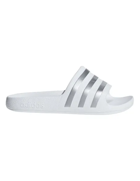 Chinelo Adidas Adilette Aqua K Branco/Prata JÚNIOR F35555 |ADIDAS |Sapatilhas de padel