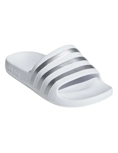 Adidas Adilette Aqua K Bianco/Argento JUNIOR Infradito F35555 |ADIDAS |Scarpe da padel Adidas Adilette Aqua K Bianco/Argento JUNIOR Infradito F35555 |ADIDAS |Scarpe da padel
