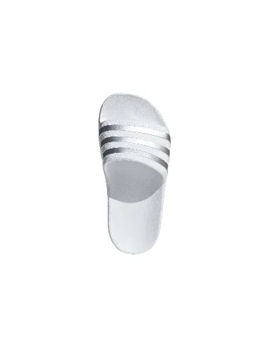 Adidas Adilette Aqua K Bianco/Argento JUNIOR Infradito F35555 |ADIDAS |Scarpe da padel