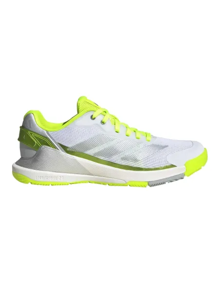 Adidas Crazyquick LS Padel Branco/Limão Feminino JR9325 |Adidas BM SportTech |Sapatilhas de padel