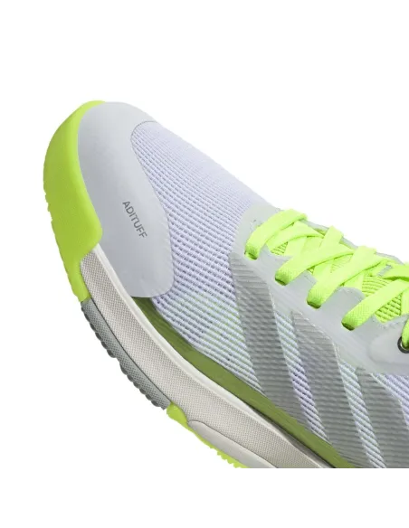 Adidas Crazyquick LS Padel Blanc/Vert Citron Femme JR9325 |Adidas BM SportTech |Chaussures de padel