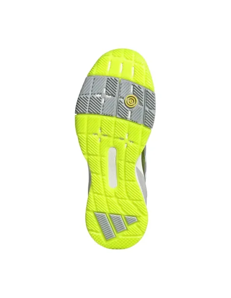 Adidas Crazyquick LS Padel Blanc/Vert Citron Femme JR9325 |Adidas BM SportTech |Chaussures de padel