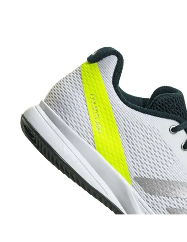 Adidas Courtflash Speed 2 Blanc/Vert citron JP7309 |Adidas BM SportTech |Chaussures de padel