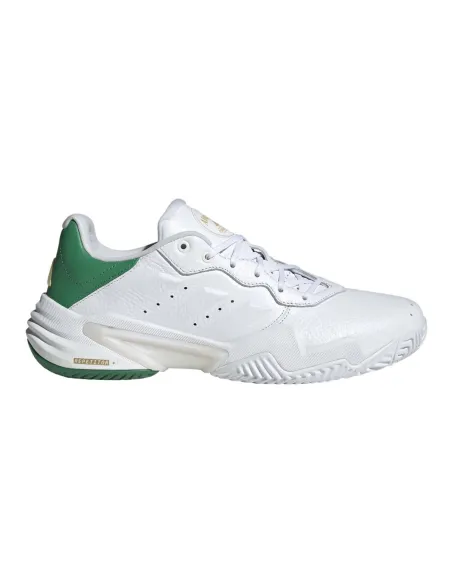 Adidas Barricade 13 Couro Branco/Verde JP7237 |Adidas BM SportTech |Sapatilhas de padel