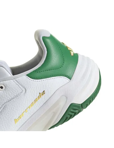 Adidas Barricade 13 Couro Branco/Verde JP7237 |Adidas BM SportTech |Sapatilhas de padel